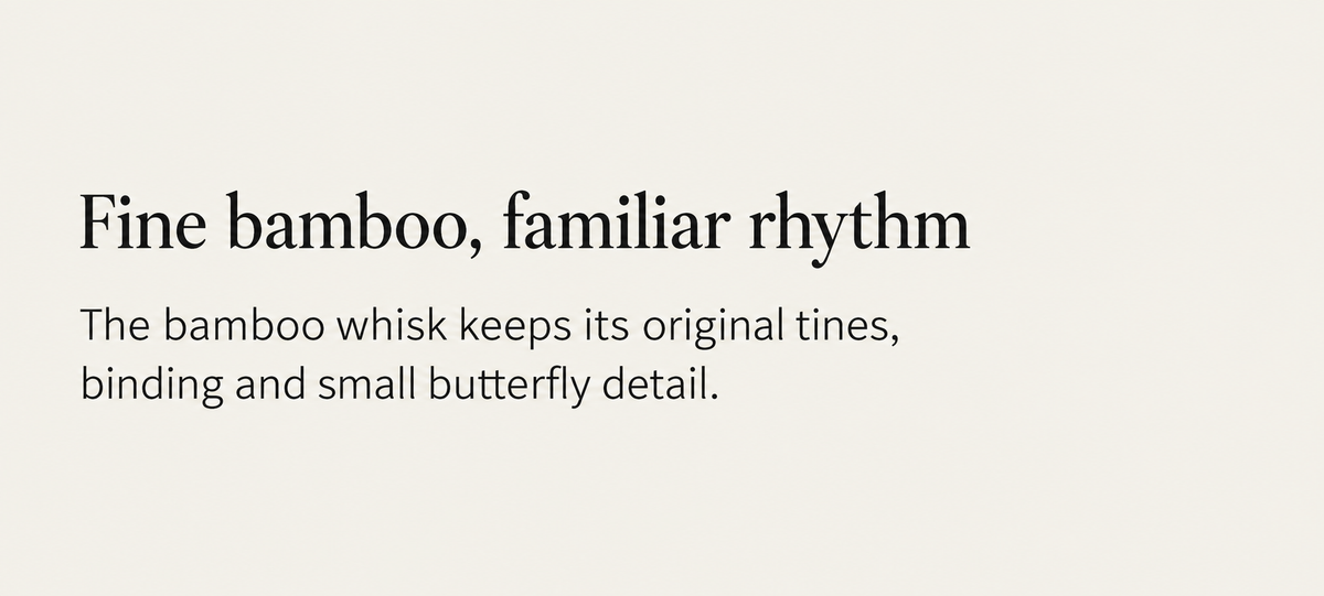Fine bamboo, familiar rhythm
