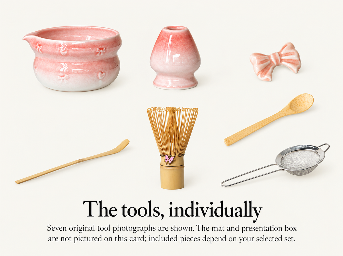 The tools, individually