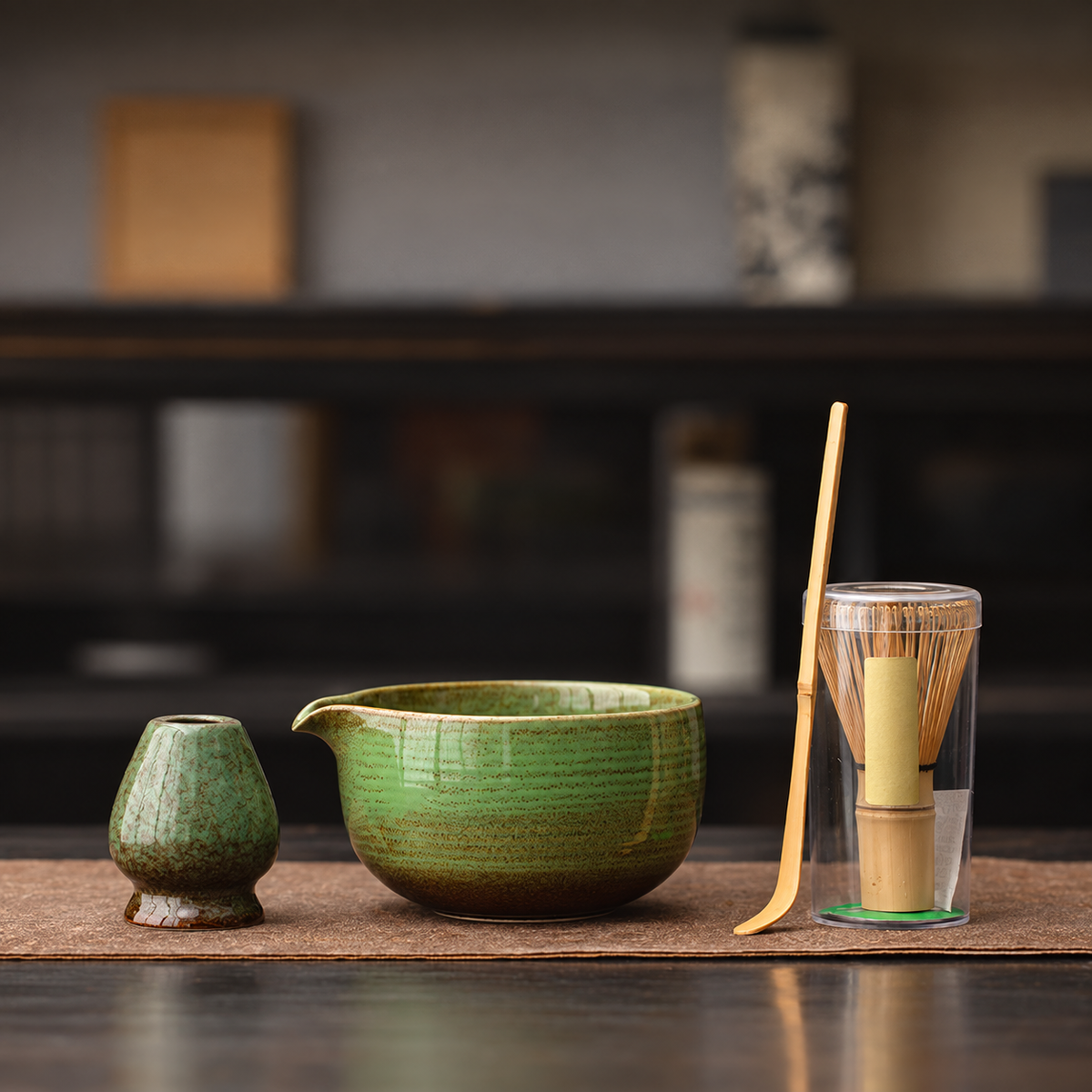 Glaze Green — Four-Piece Matcha Set