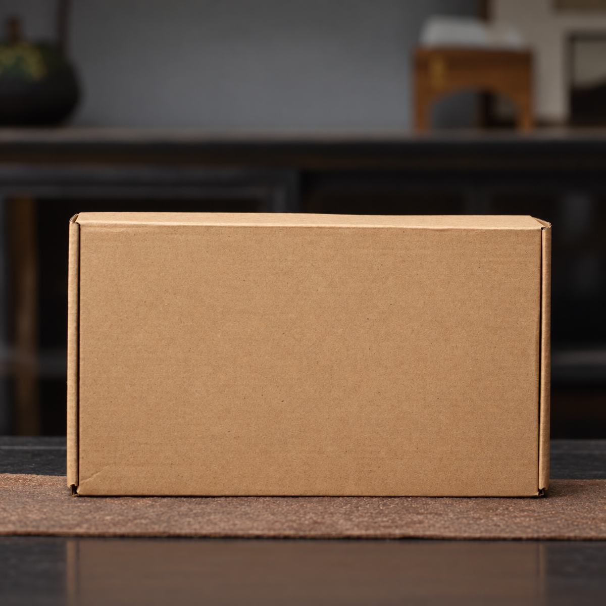 Empty Kraft Presentation Box