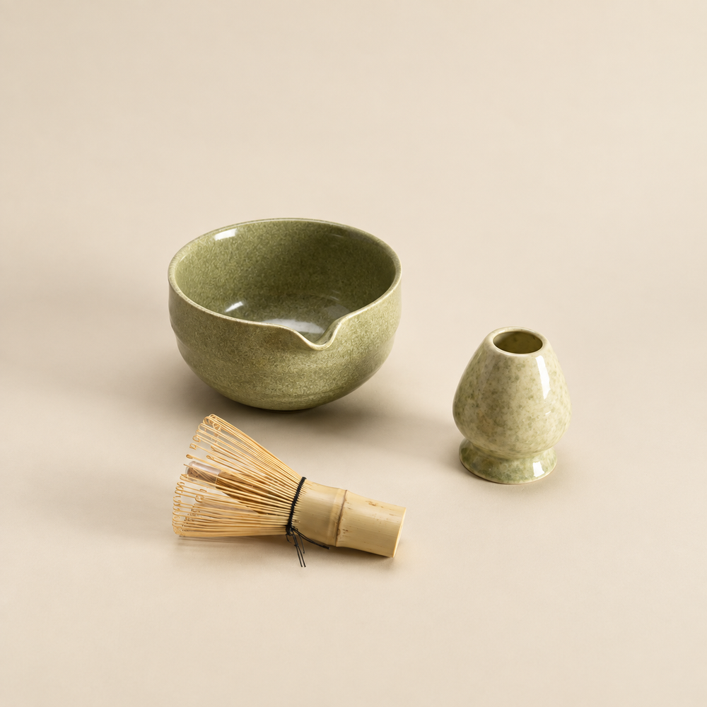 Ceramic Matcha Bowls & Whisk Holders — image 5