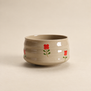 Red Flower — Matcha Bowl