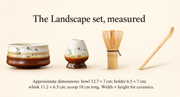 The Landscape set, measured