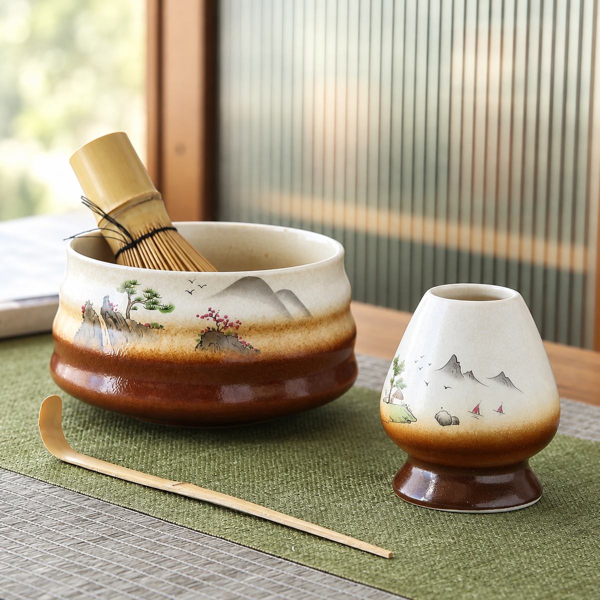 Four-Piece Ceramic Matcha Ritual Sets — image 3