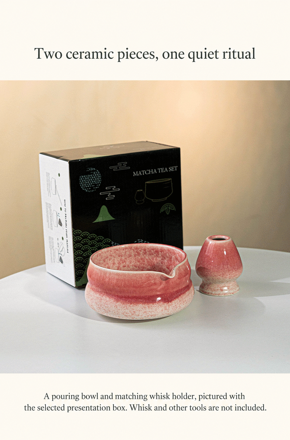 Two ceramic pieces, one quiet ritual