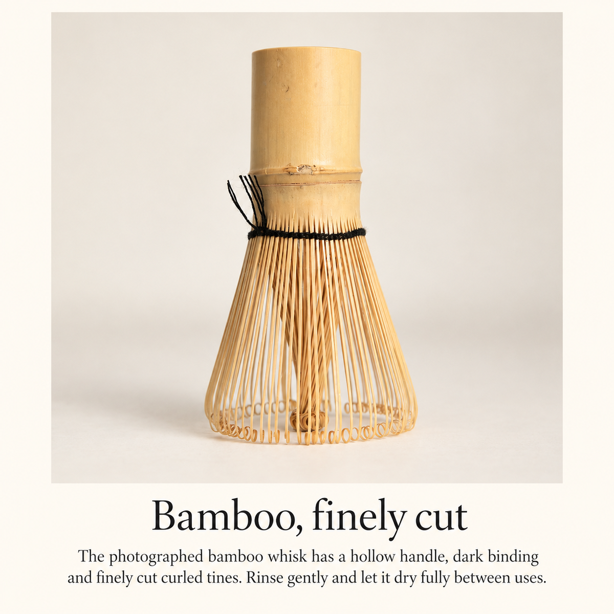 Bamboo, finely cut
