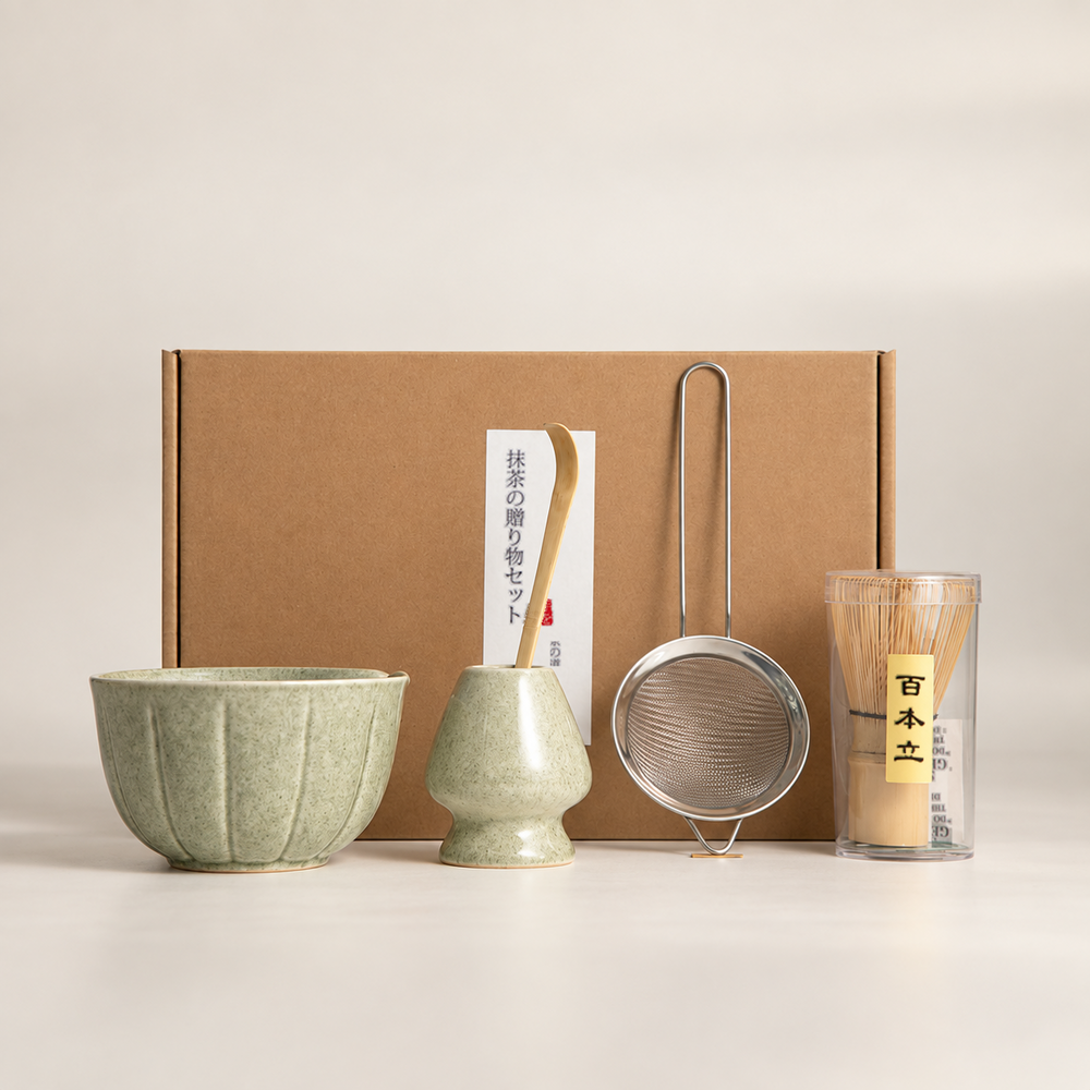 Five-Piece Matcha Ritual Set — Fluted Green — image 6