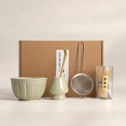 Fluted Green — Five-Piece Set