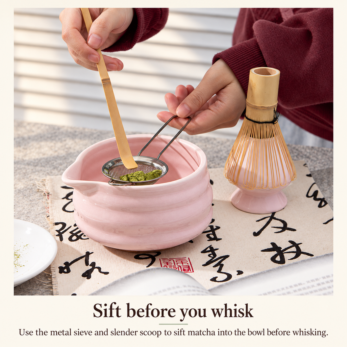 Sift before you whisk