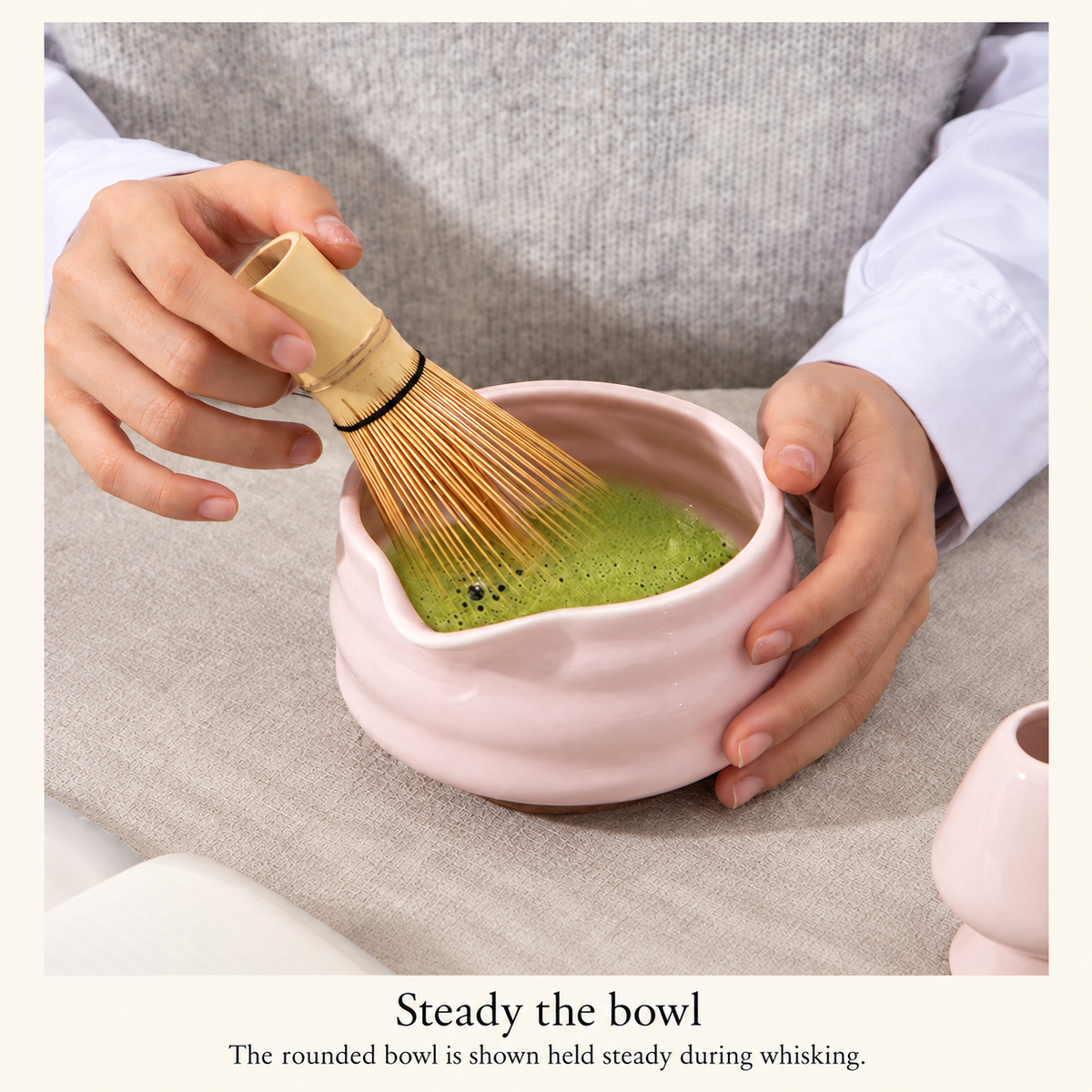 Steady the bowl