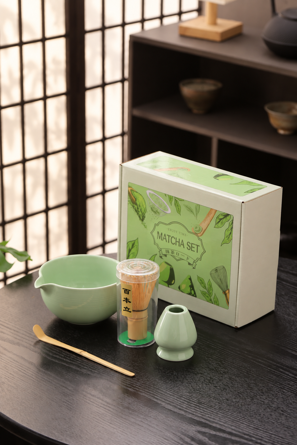 4-Piece Option 02 — Celadon — Fine Bands