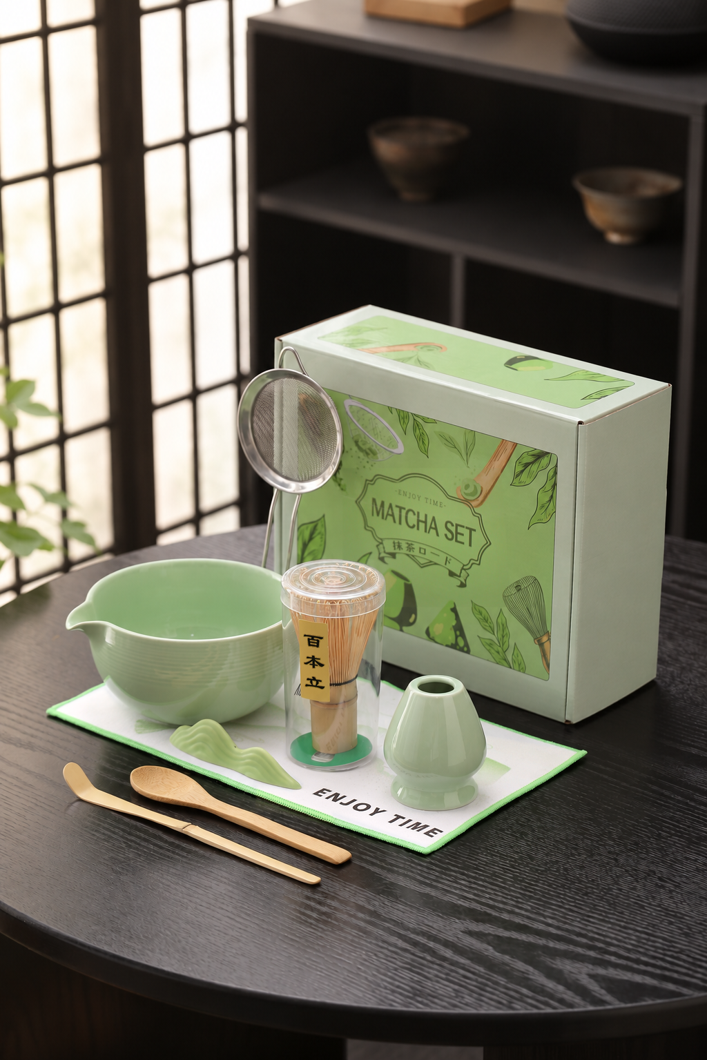 8-Piece Option 02 — Celadon — Fine Bands