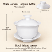 Bowl, lid and saucer