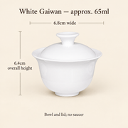 White Ceramic Gaiwans & Tasting Cups — image 9