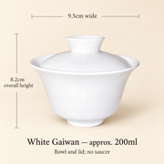 White Ceramic Gaiwans & Tasting Cups — image 13