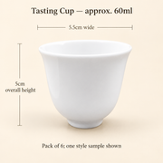 White Ceramic Gaiwans & Tasting Cups — image 16