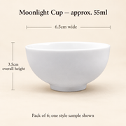 Moonlight Cups — 55 ml — Pack of 6