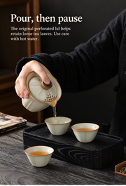 Pour, then pause