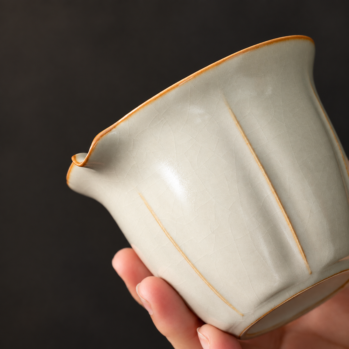 Ivory Crackle-Glaze Tea Brewers & Ritual Pieces — image 3