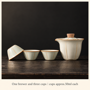 Ivory Crackle-Glaze Tea Brewers & Ritual Pieces — image 7