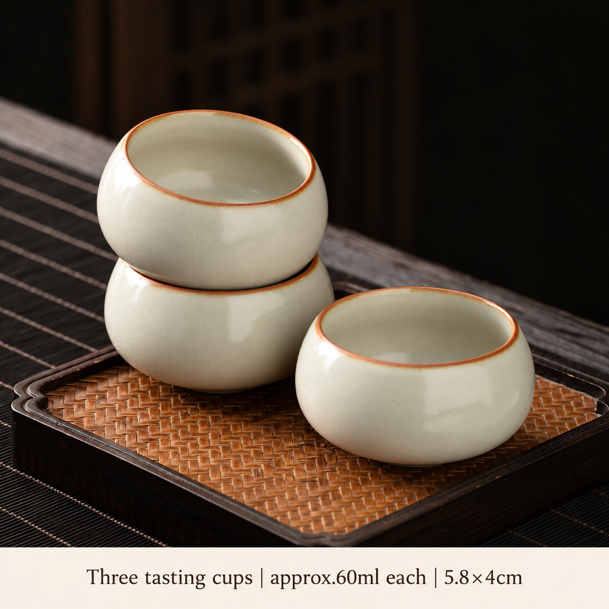 Ivory Crackle-Glaze Tea Brewers & Ritual Pieces — image 17