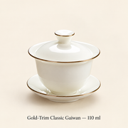 Gold-Trim Classic Gaiwan — 110 ml