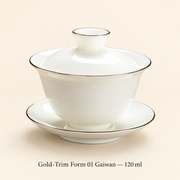 Gold-Trim Form 01 Gaiwan — 120 ml