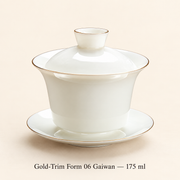 Gold-Trim Form 06 Gaiwan — 175 ml