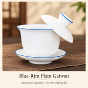 Blue-Rim Plain Gaiwan