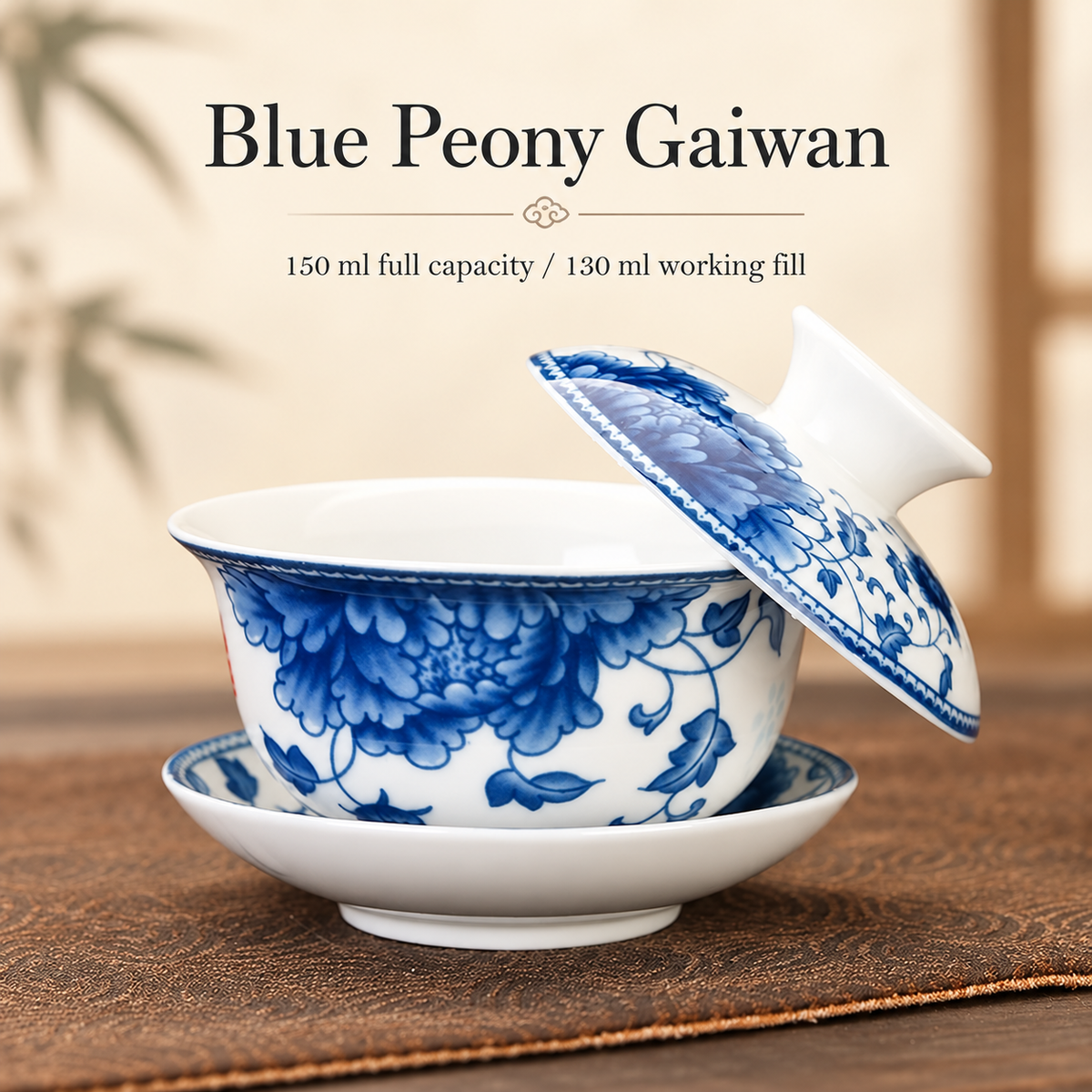 Blue Peony Gaiwan