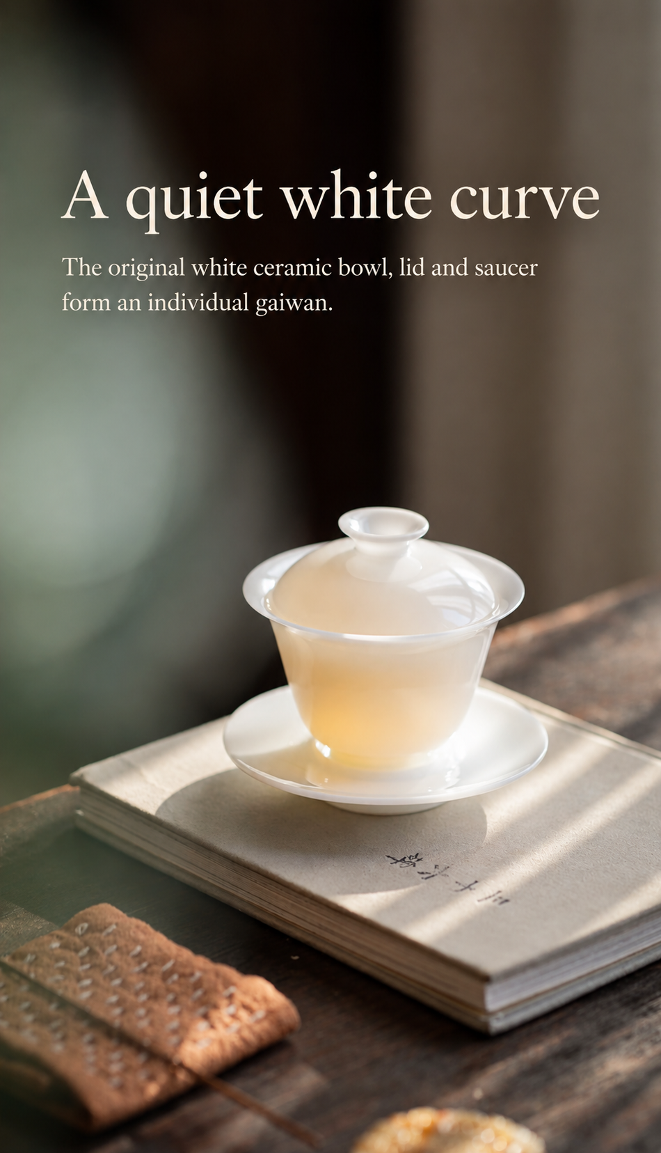 A quiet white curve