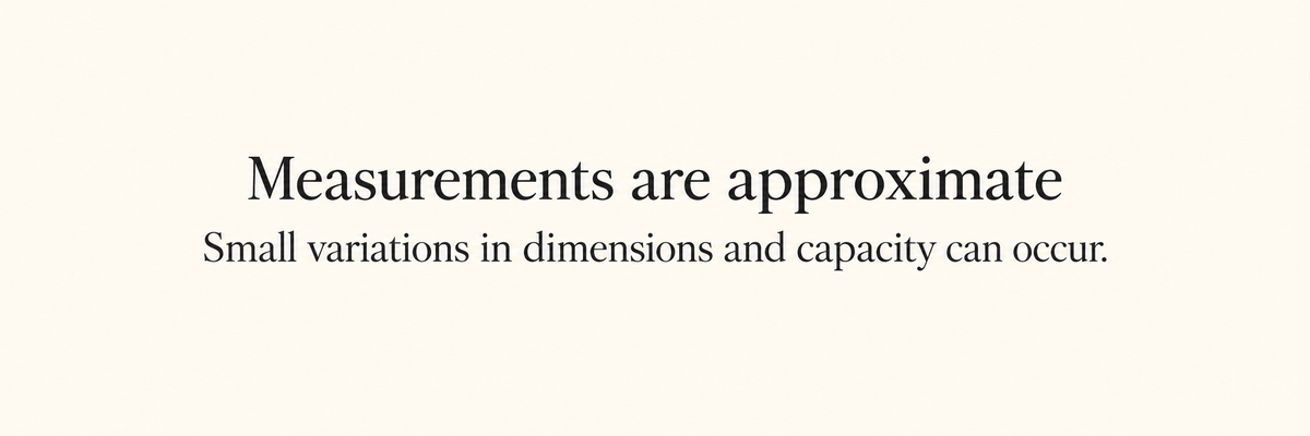 Measurements are approximate