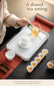 A shared tea setting