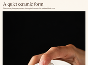 A quiet ceramic form