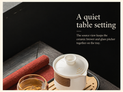 A quiet table setting