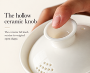 The hollow ceramic knob
