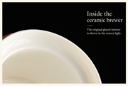 Inside the ceramic brewer