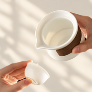 Wood-Grip Ceramic Tea Brewer & Ritual Sets — image 3