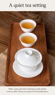 A quiet tea setting