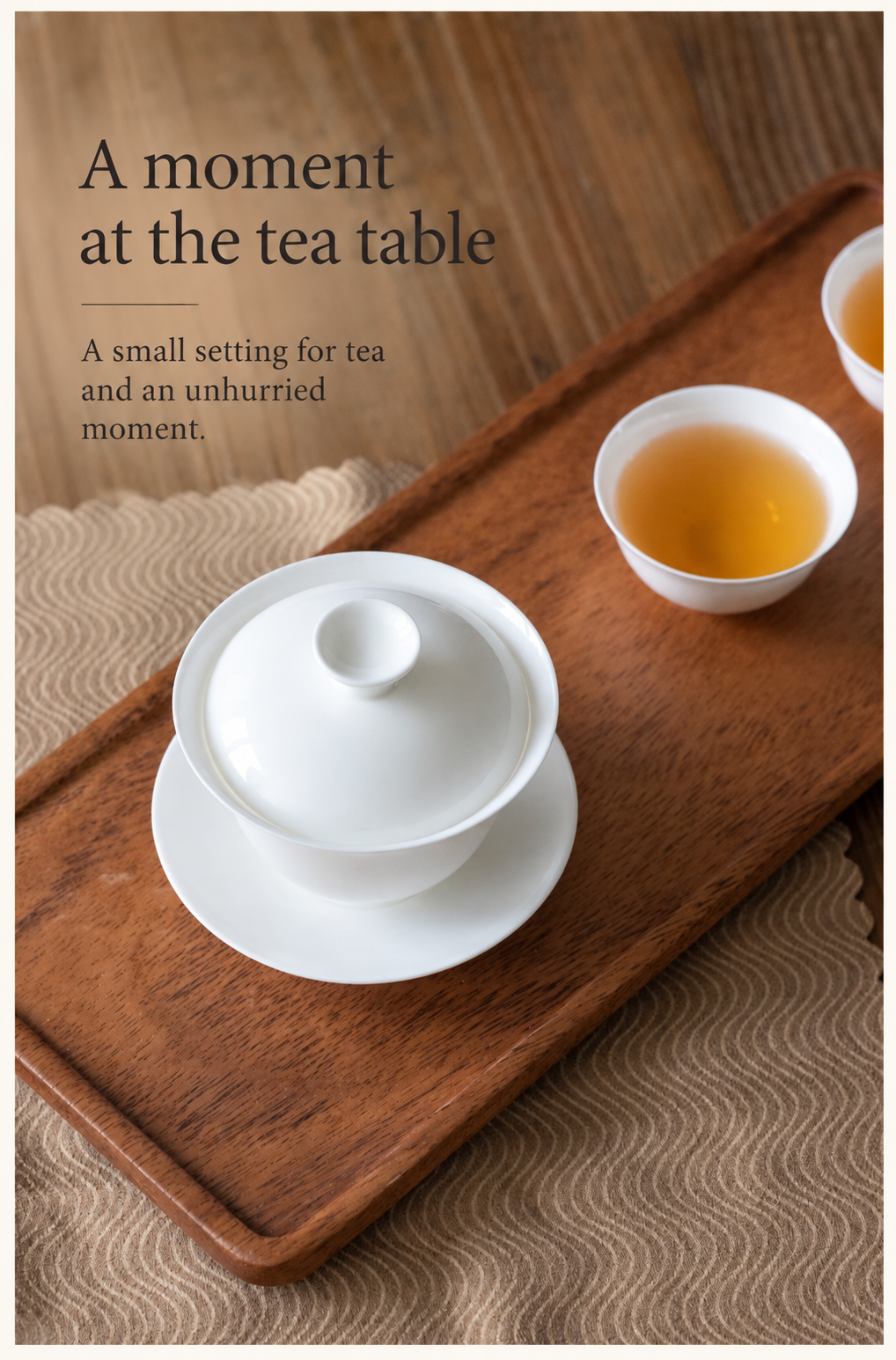 A moment at the tea table