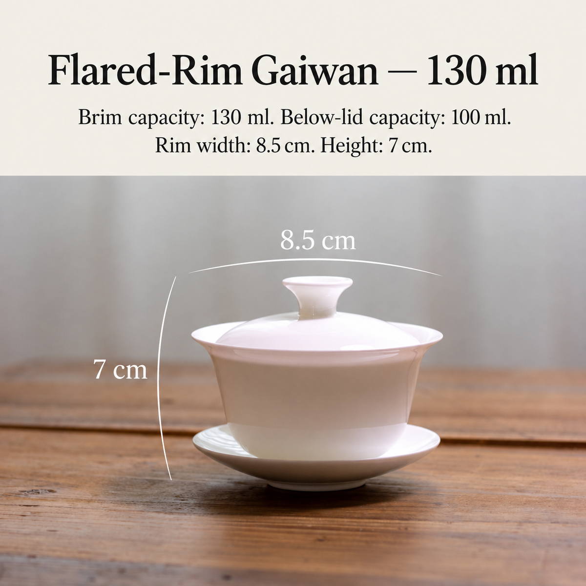 Flared-Rim Gaiwan — 130 ml