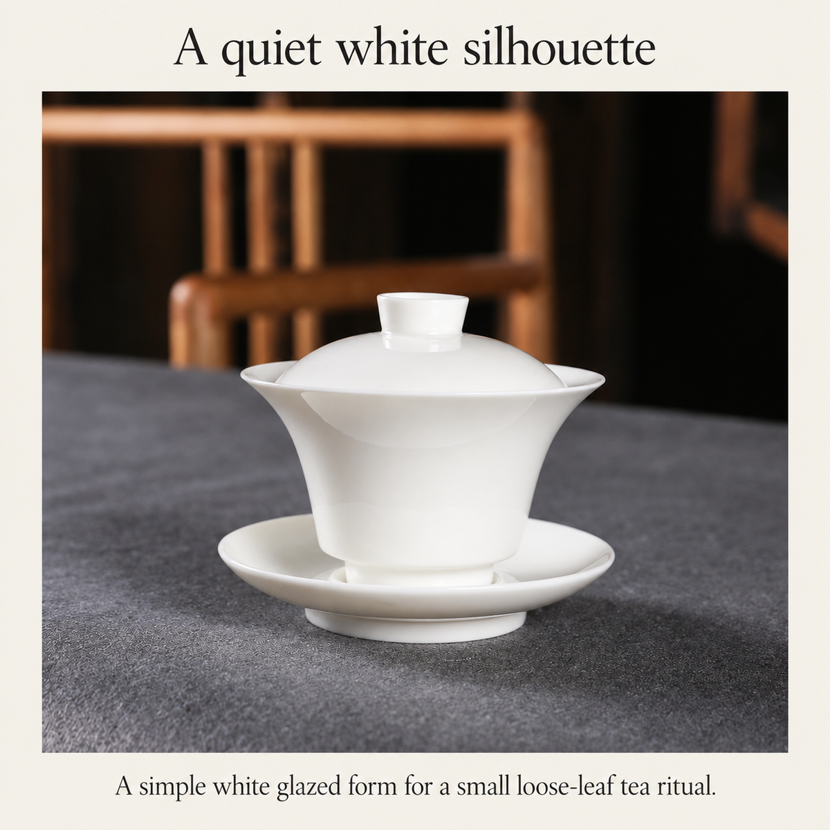A quiet white silhouette