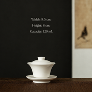 Ivory White Porcelain Gaiwan — image 6