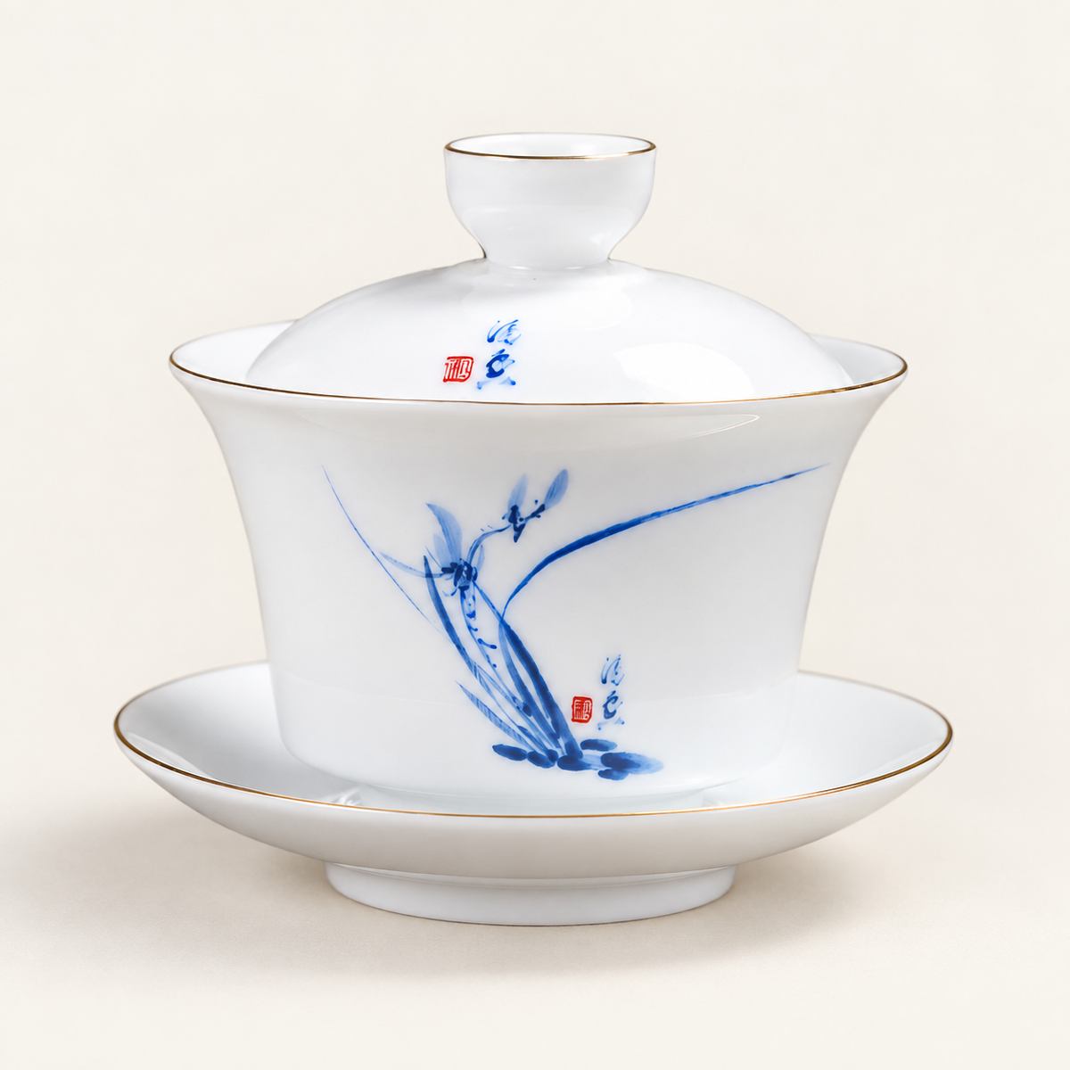 Ink Motif Porcelain Gaiwans - source image 2