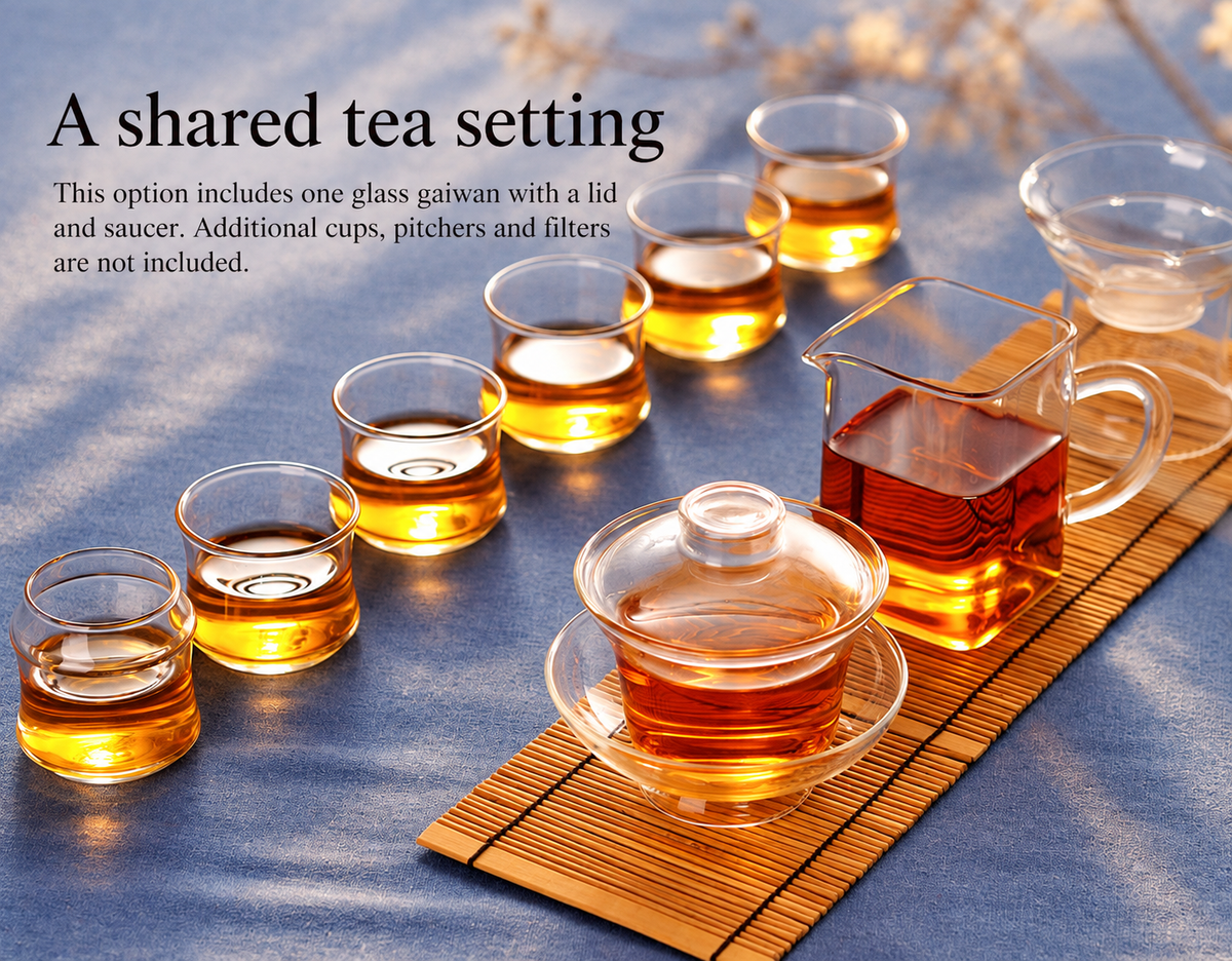 A shared tea setting