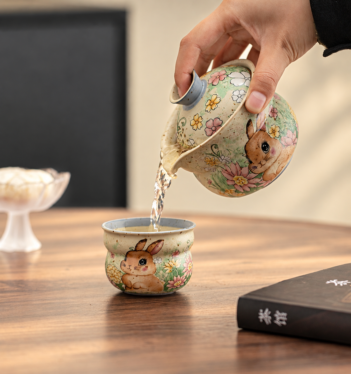 Rabbit Porcelain Travel Tea Pieces - source image 5