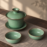 Celadon Gaiwans in Five Glazes — image 5