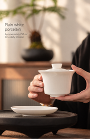 Plain white porcelain