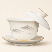 White Porcelain Gaiwan — Four Designs — image 6