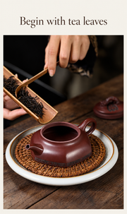 Begin with tea leaves